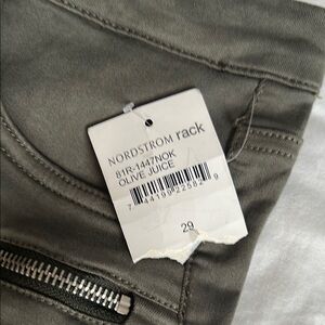 Nordstrom Rack Olive Juice Pants with Zipper